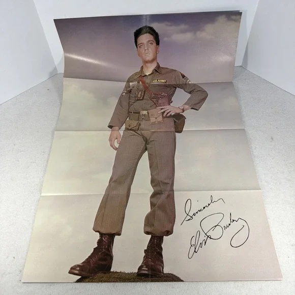 Vintage Elvis Presley Magazines Lot w 2 Full Size Posters Fan Collector - Picture 8 of 11